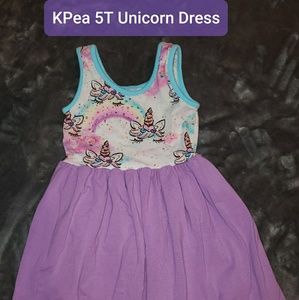 Unicorn dress 5T KPea